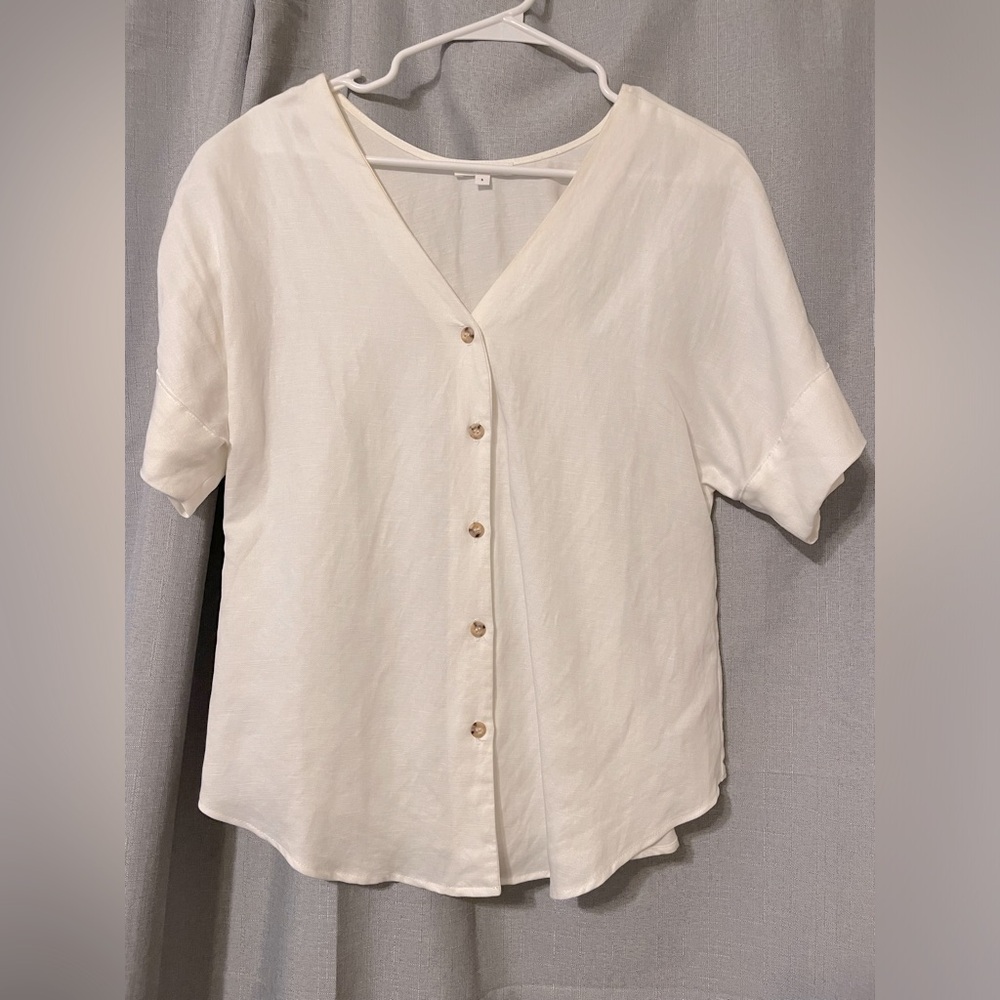 White Vetta Capsule button up blouse
